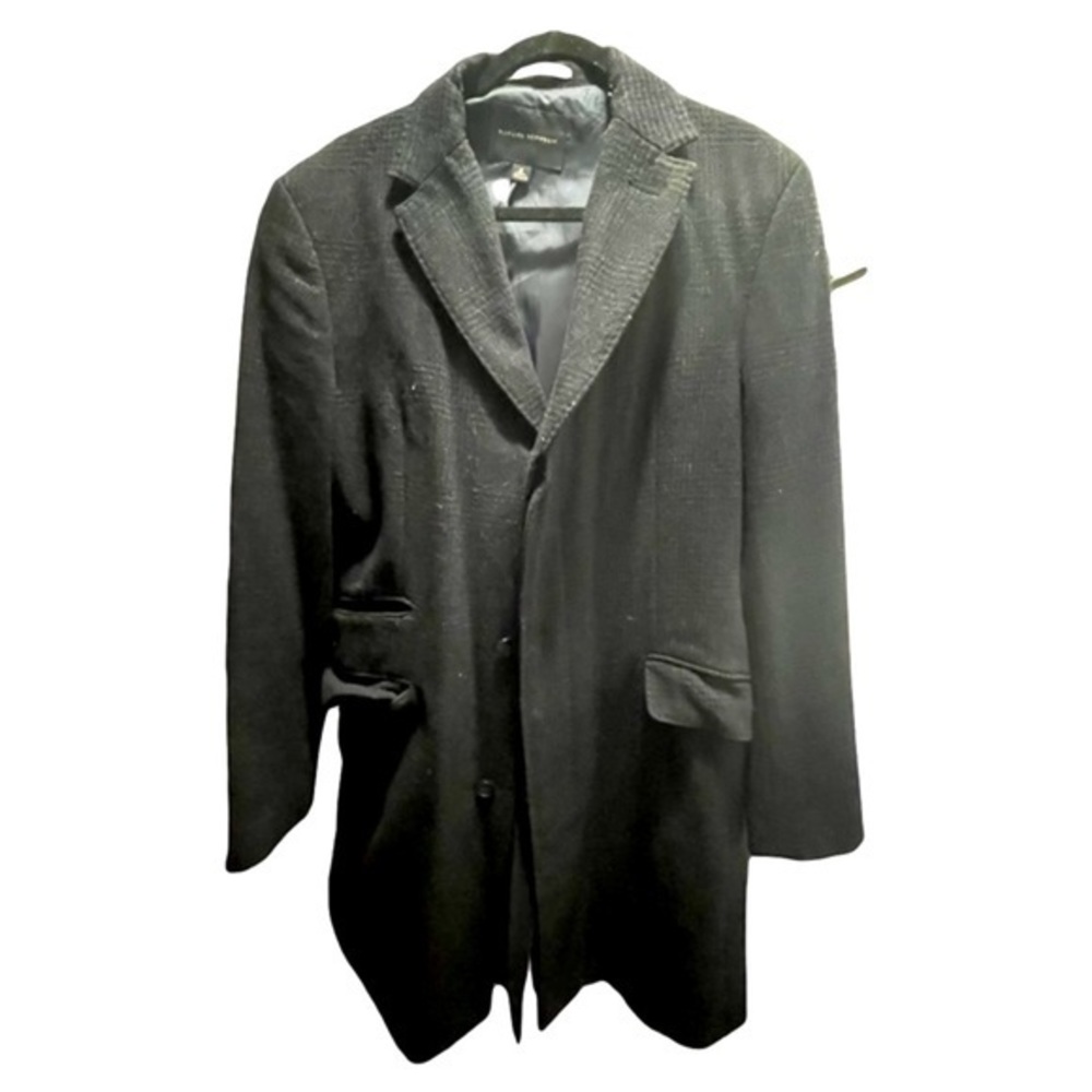 Banana Republic Gray Wool Blend 3 Button Lined Top Car Coat Men’s Size M